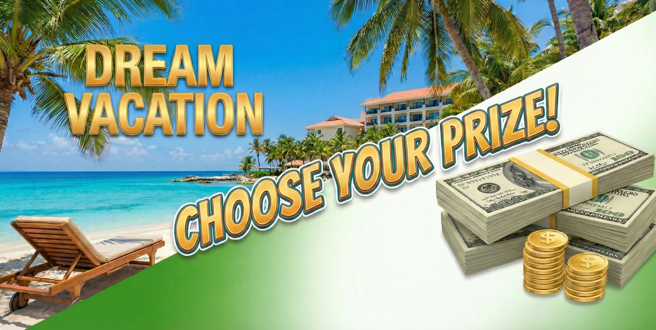 Dream Vacation or $100,000 Cash Prize